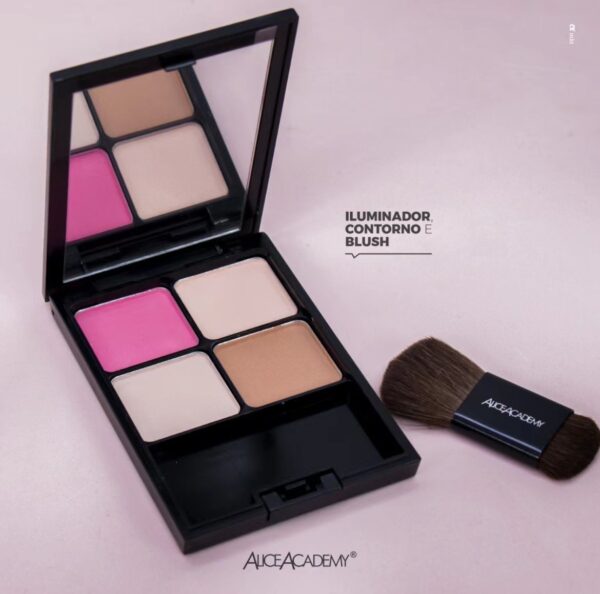 Alice Academy Face Contouring Color Palette 4-IN-1 F2026 - Image 8